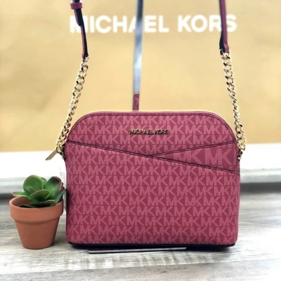 Michael Kors NEW Jet Set Travel Medium Dome Crossbody Bag w/ Tags - Picture 1 of 16